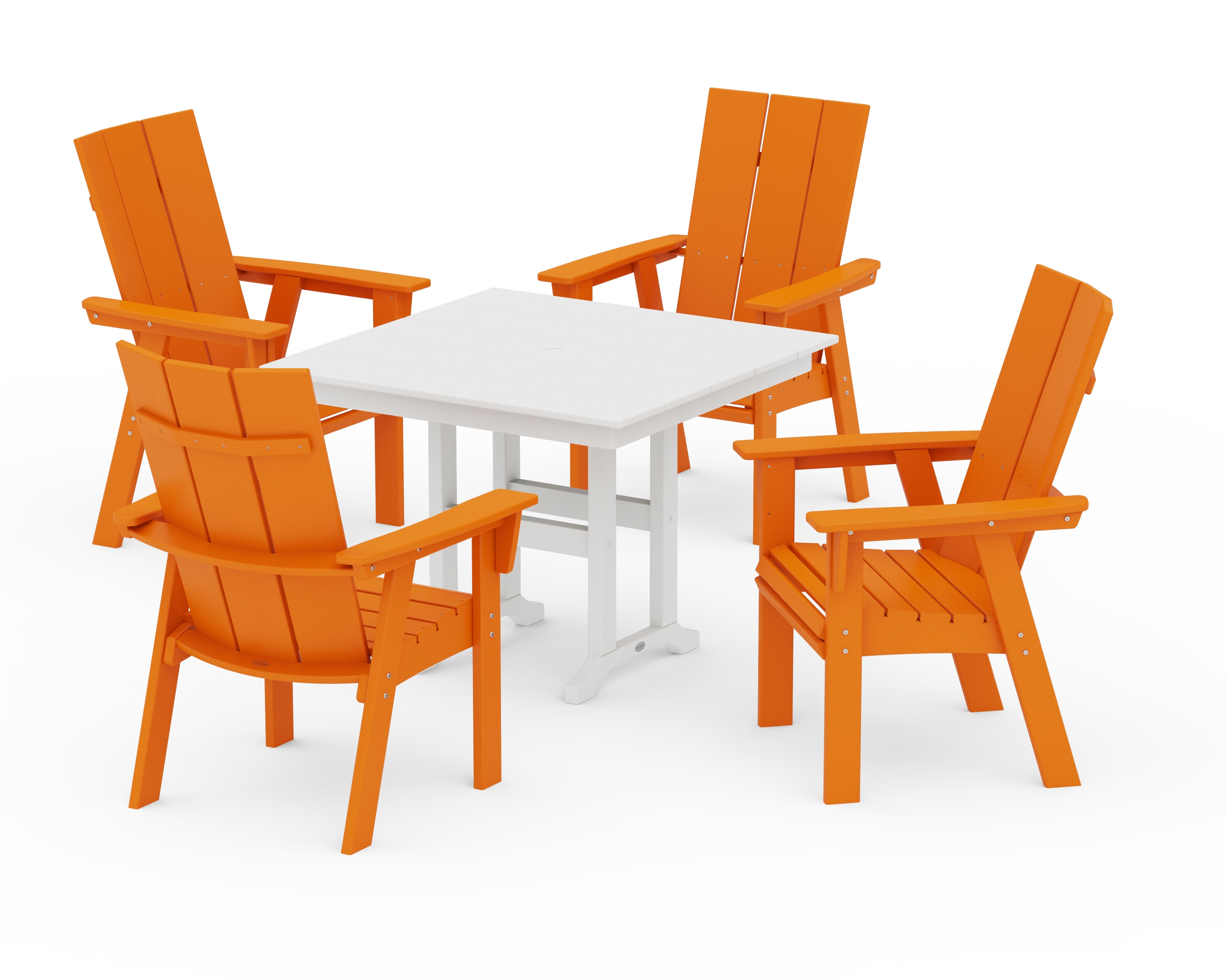 Modern Adirondack 5-Piece Farmhouse Dining Set