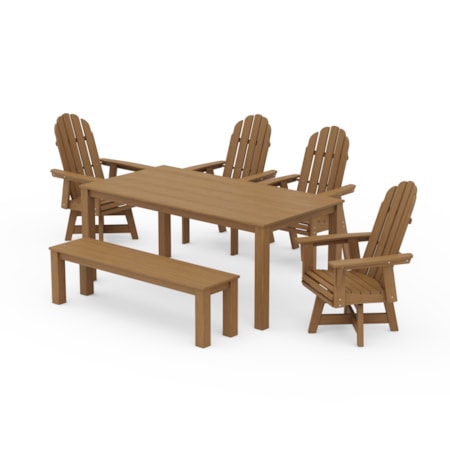 Adirondack 6-Piece Swivel Dining Set