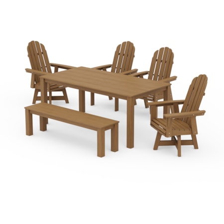 Adirondack 6-Piece Swivel Dining Set