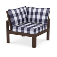 Mahogany / Buffalo Plaid Navy