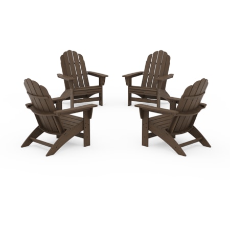 4-Piece Adirondack Chair Conversation Set