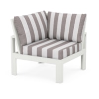 Vintage White / Cabana Stripe Grey Mist