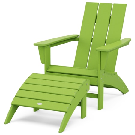 Adirondack Chair 2-Piece Set Ottoman