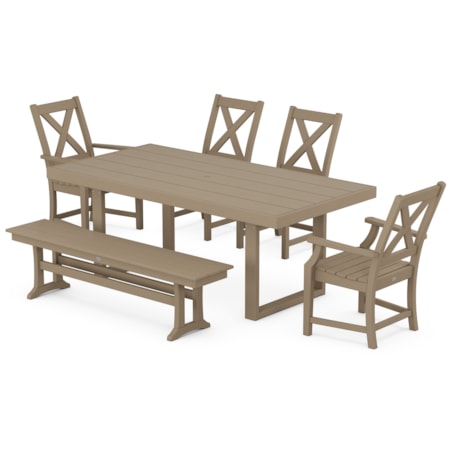 Braxton 6-Piece Dining Set With Bench