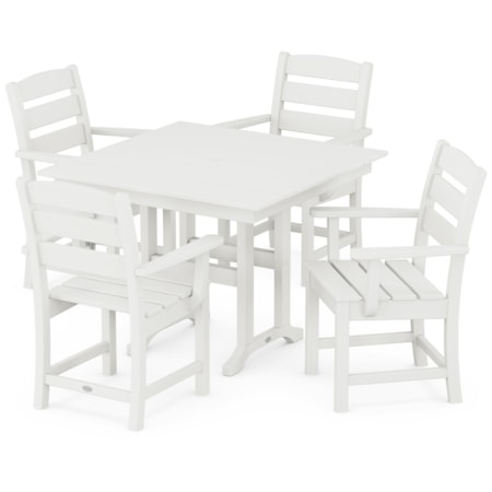 Lakeside 5-Piece Farmhouse Dining Set