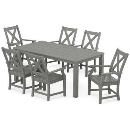Braxton Arm Chair 7-Piece Parsons Dining Set