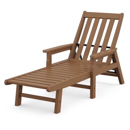 Vineyard Chaise With Arms