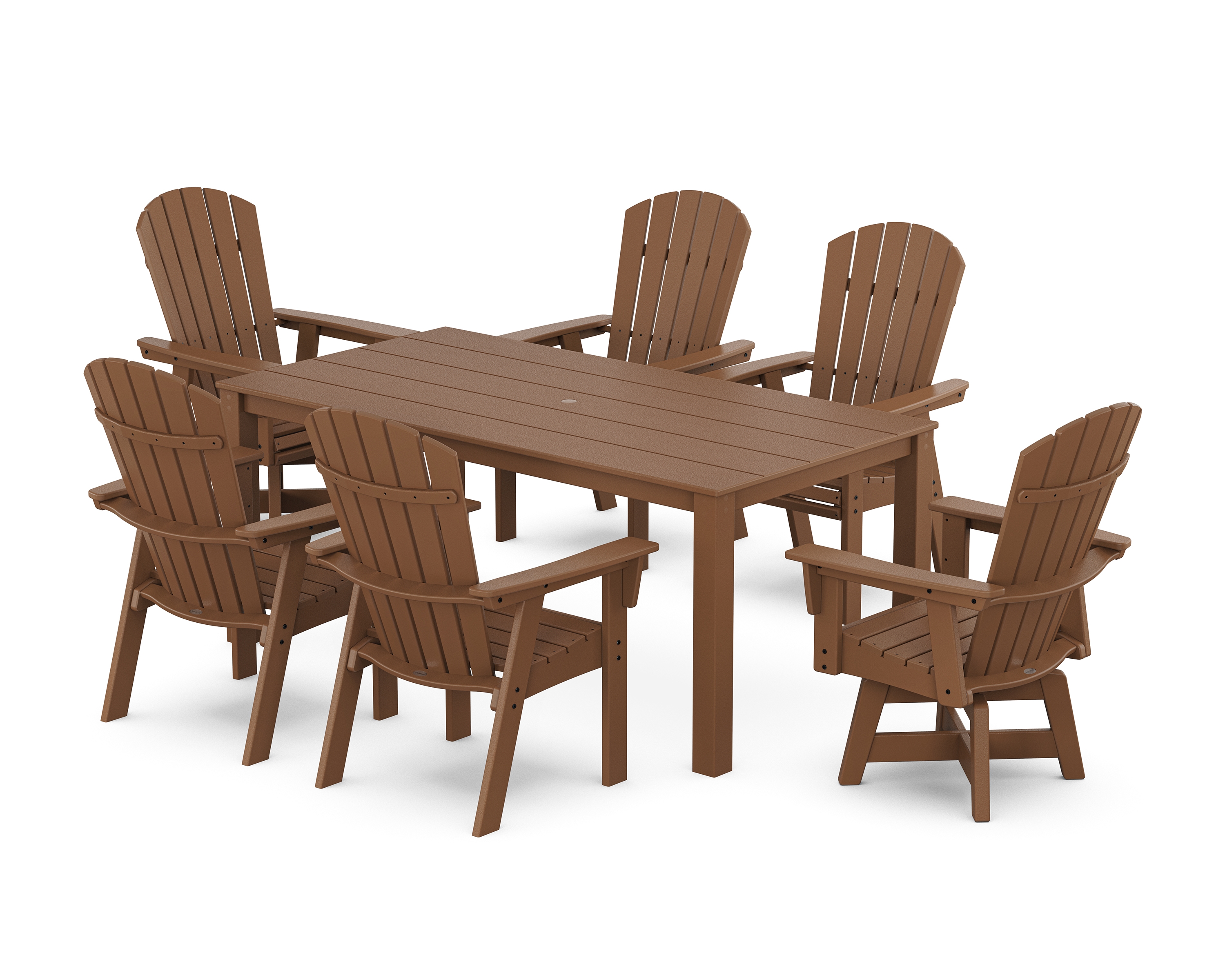 Adirondack Swivel 7-Piece Parsons Dining Set