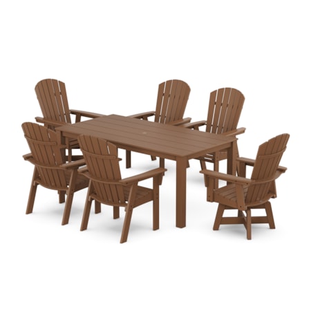Adirondack Swivel 7-Piece Parsons Dining Set