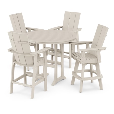 Adirondack 5-Piece Trestle Round Bar Set