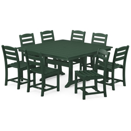 9-Piece Trestle Dining Set