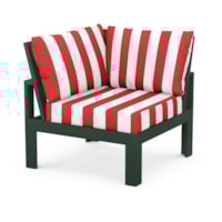 Green / Cabana Stripe Crimson