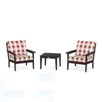 Black / Buffalo Plaid Crimson