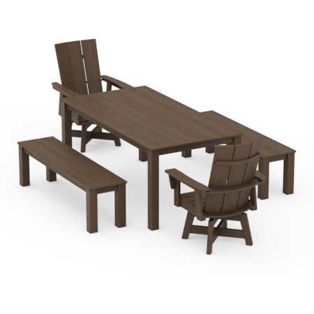 Adirondack 5-Piece Swivel Dining Setes