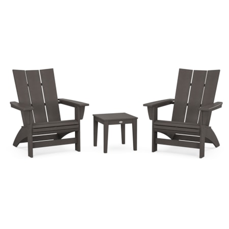 3-Piece Modern Grand Adirondack Set