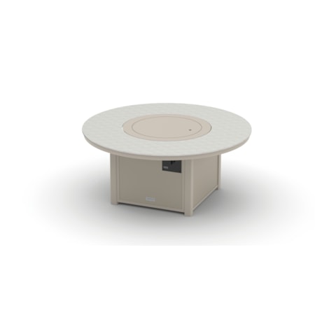 54" Round Fire Table w/Lid Included