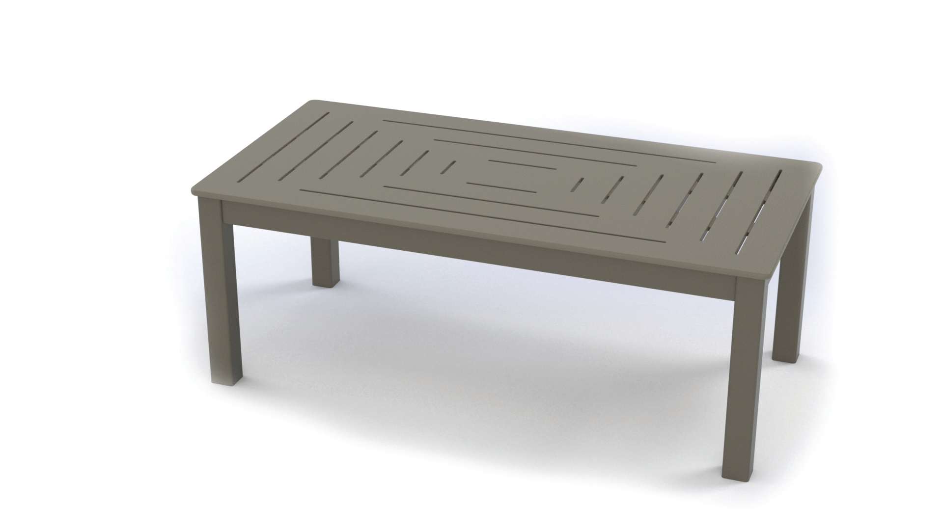 48" Rectangular Coffee Table w/Dash-Top