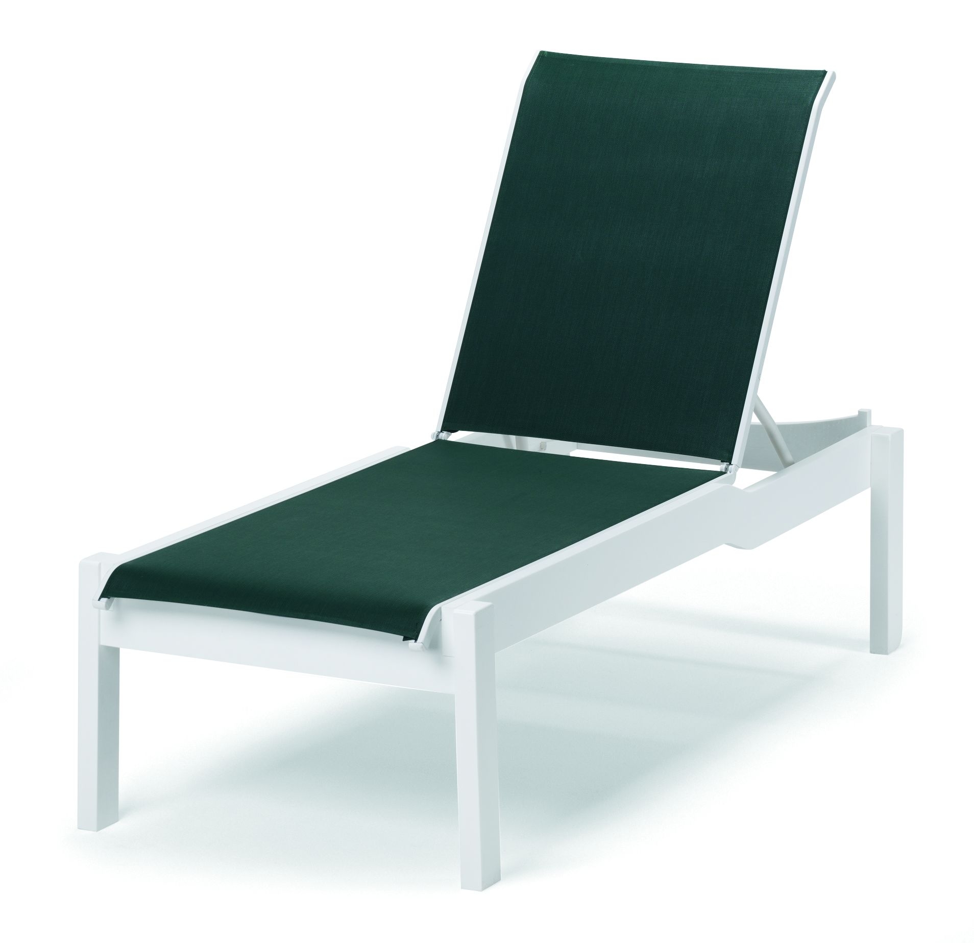 Stacking Adj. Lay-Flat Long Chaise w/Wheels