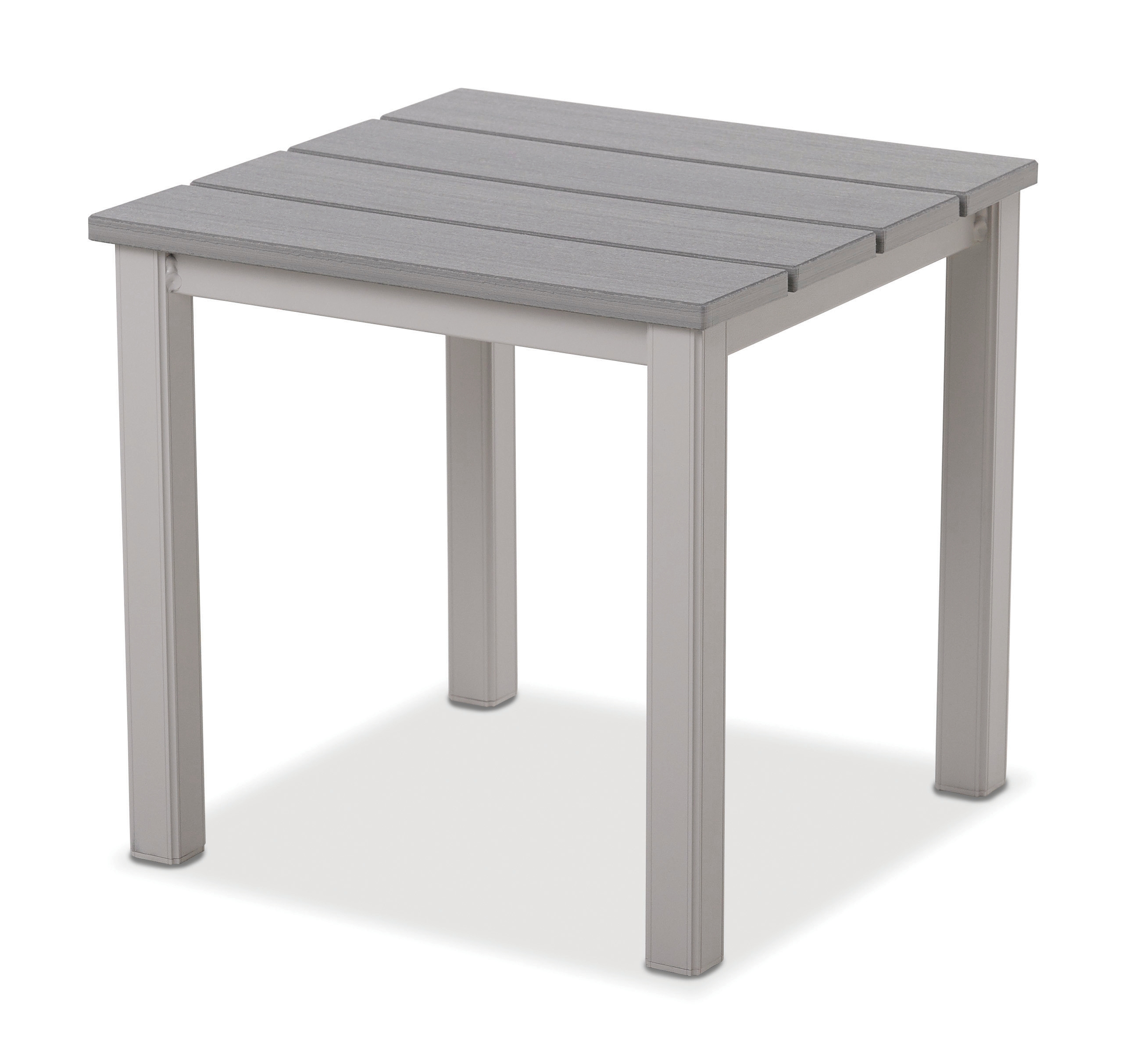 21" Sq. End Table w/Rustic Polymer Top