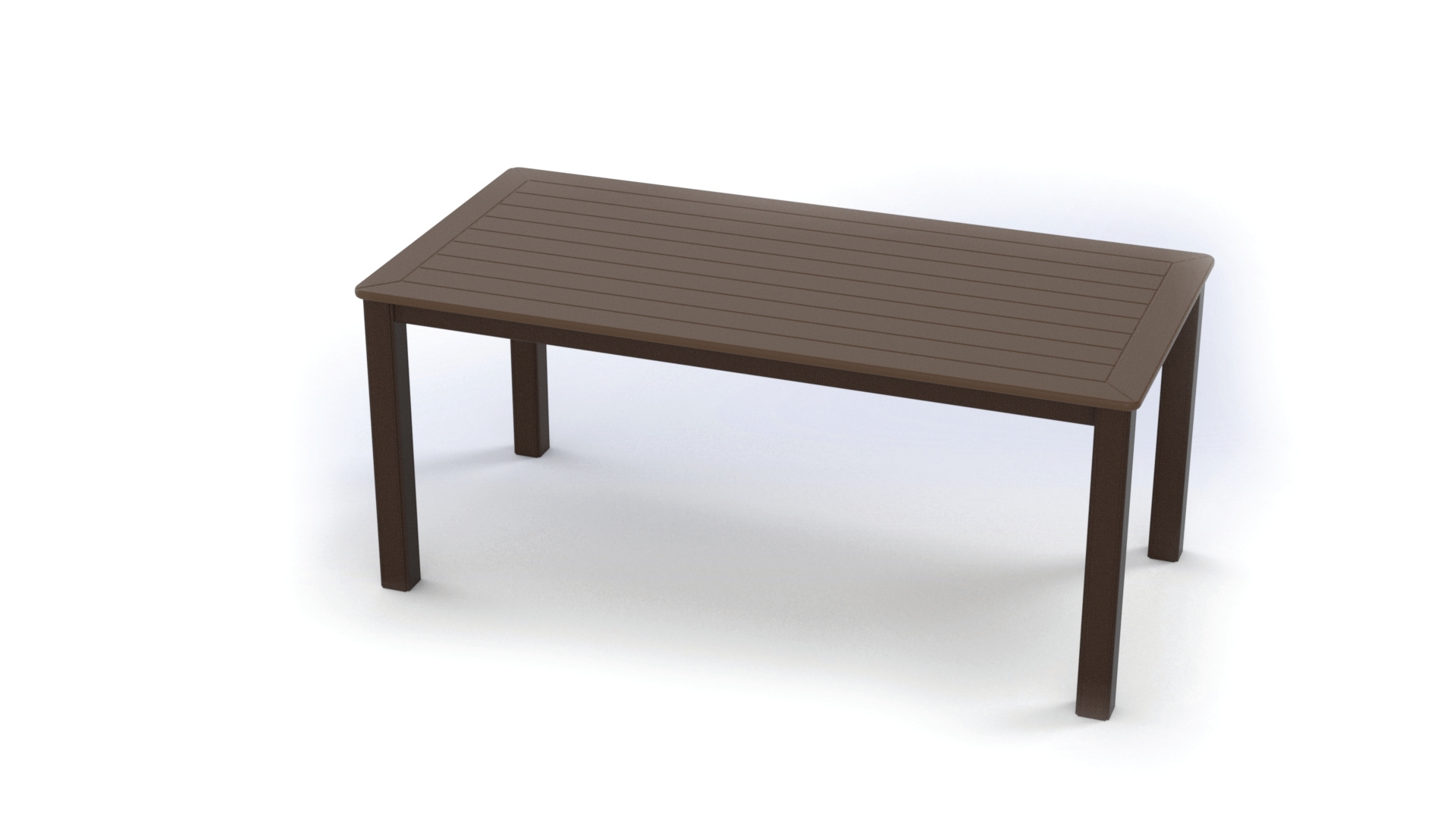 42" Rect. Coffee Table w/Slatted MGP Top