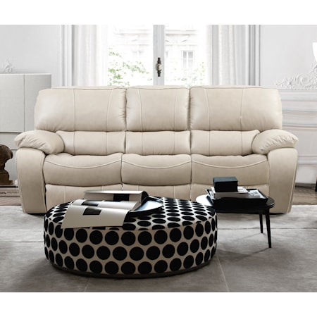 Dual Leather Reclining Sofa