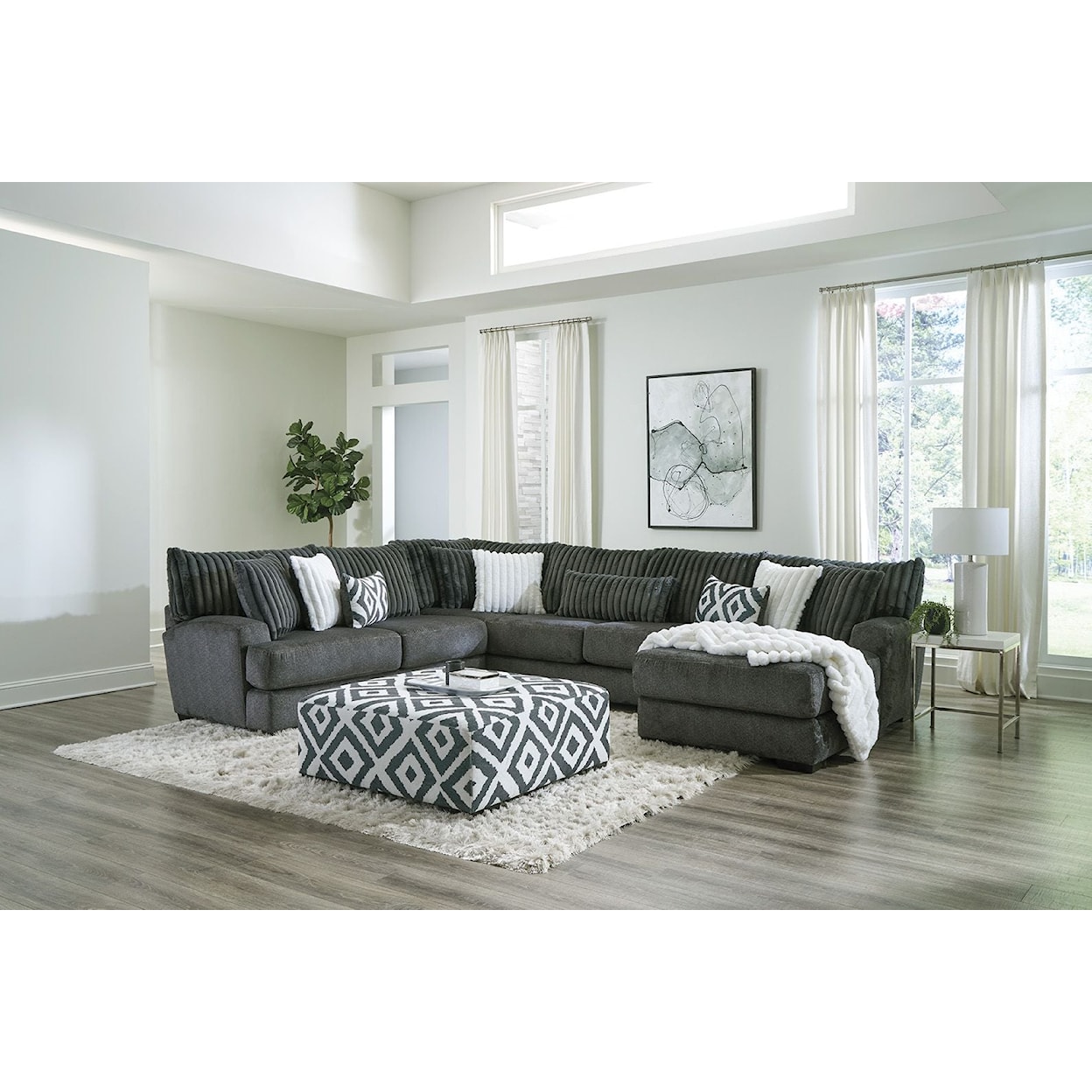 Albany Tweed 3-PC Sectional