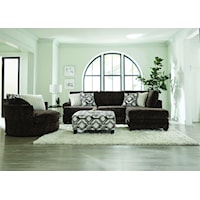 Transitional Sectional Sofa with Chaise