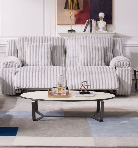 POWER RECLINING SOFA- FOG