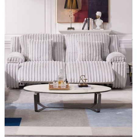 POWER RECLINING SOFA- FOG