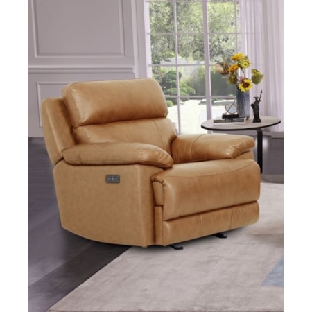 Power Leather Recliner