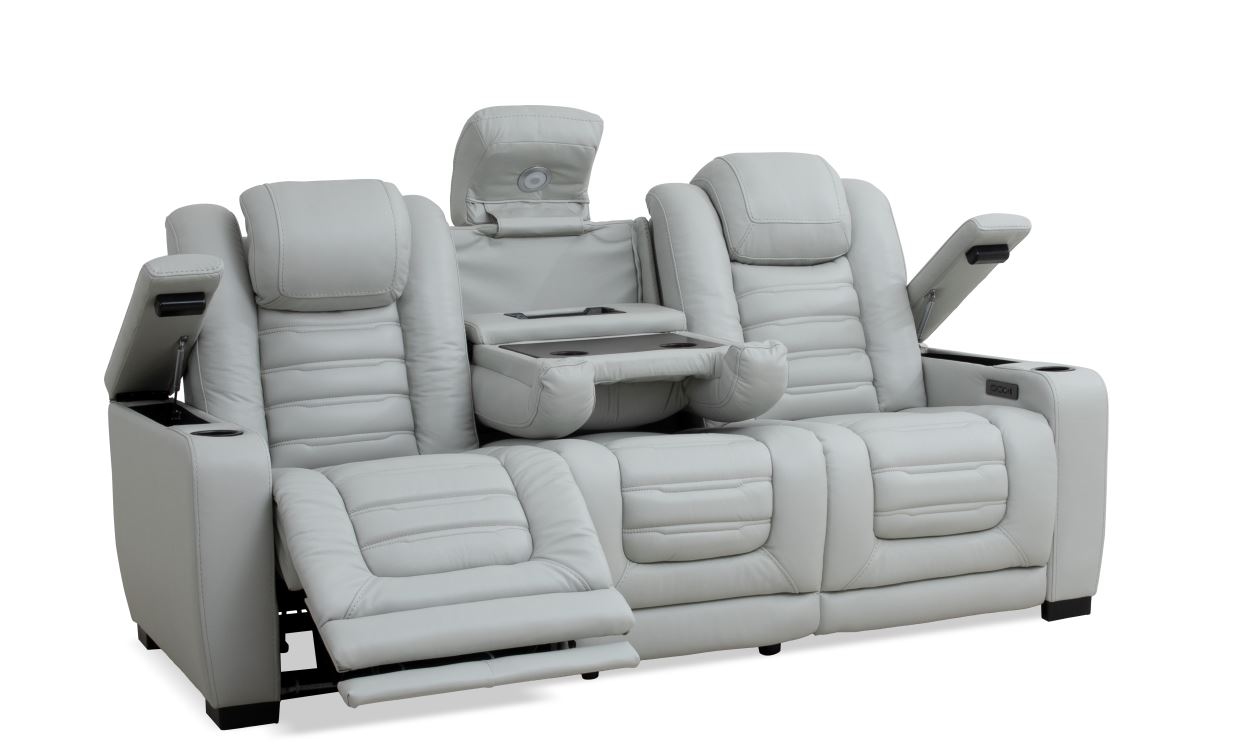 Power Reclining Leather Sofa