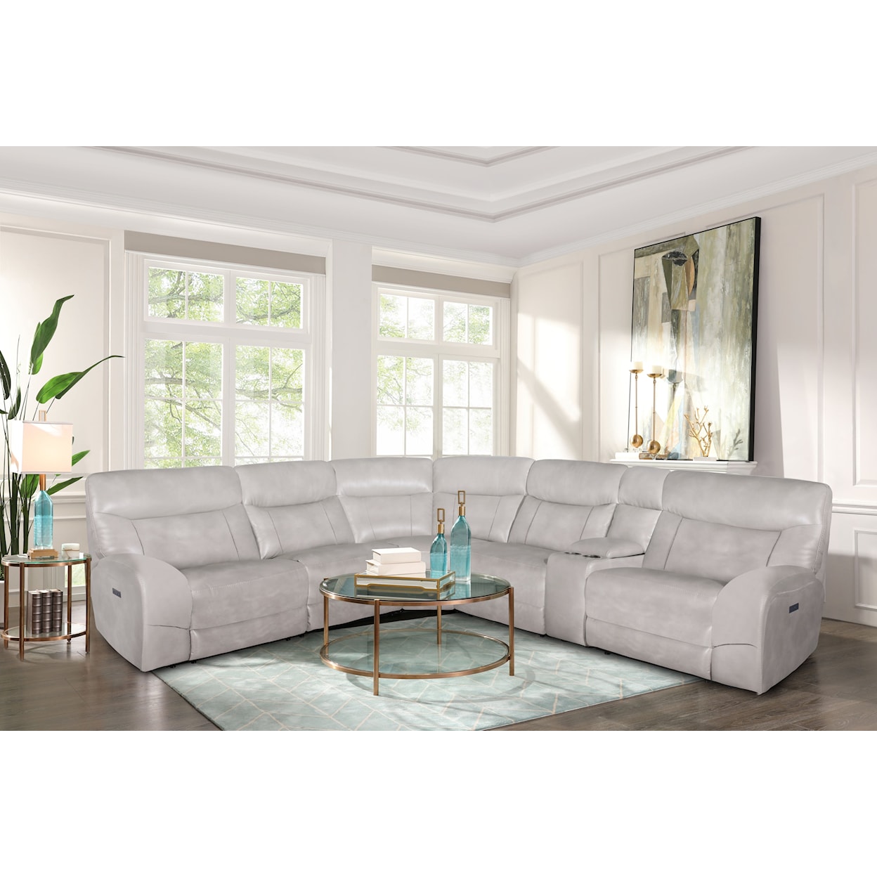 Cheers 70172 6-PC Power Reclining Sectional