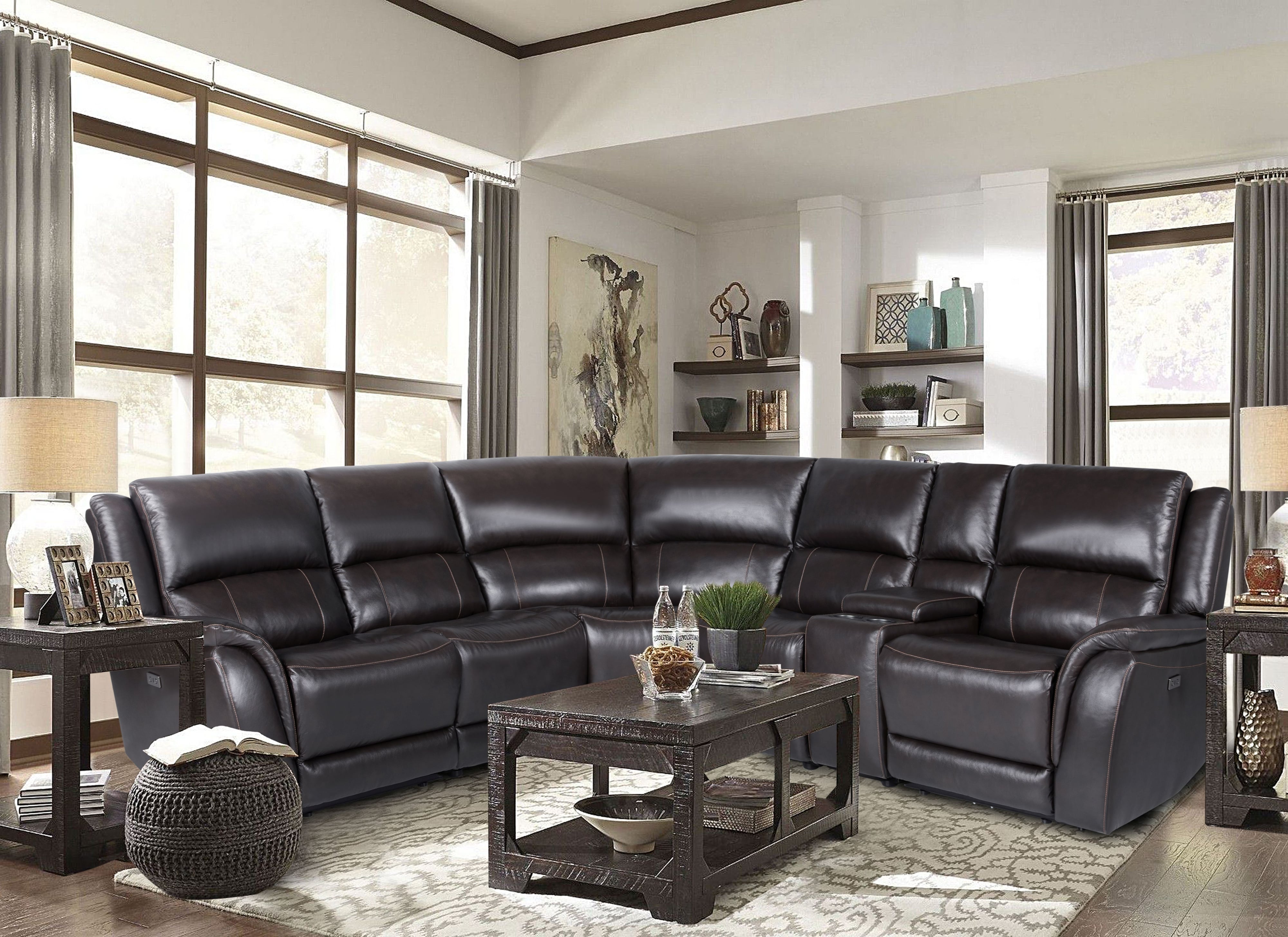 Cheers x8698m casual reclining deals sectional sofa