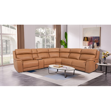 6-Piece Leather Sectional