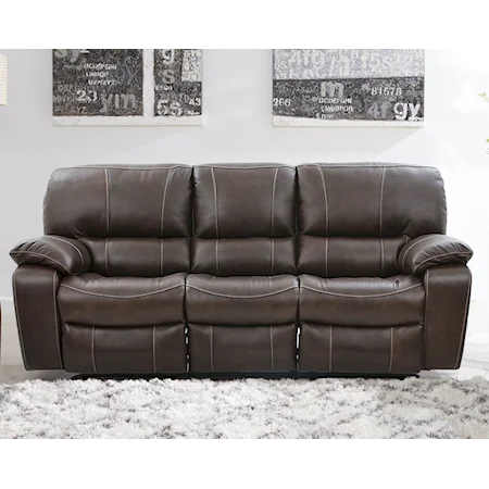 Dual Leather Reclining Sofa