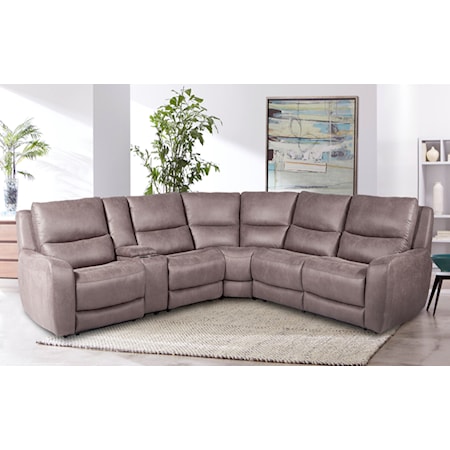 6-PC Sectional with 3 Power Recliners