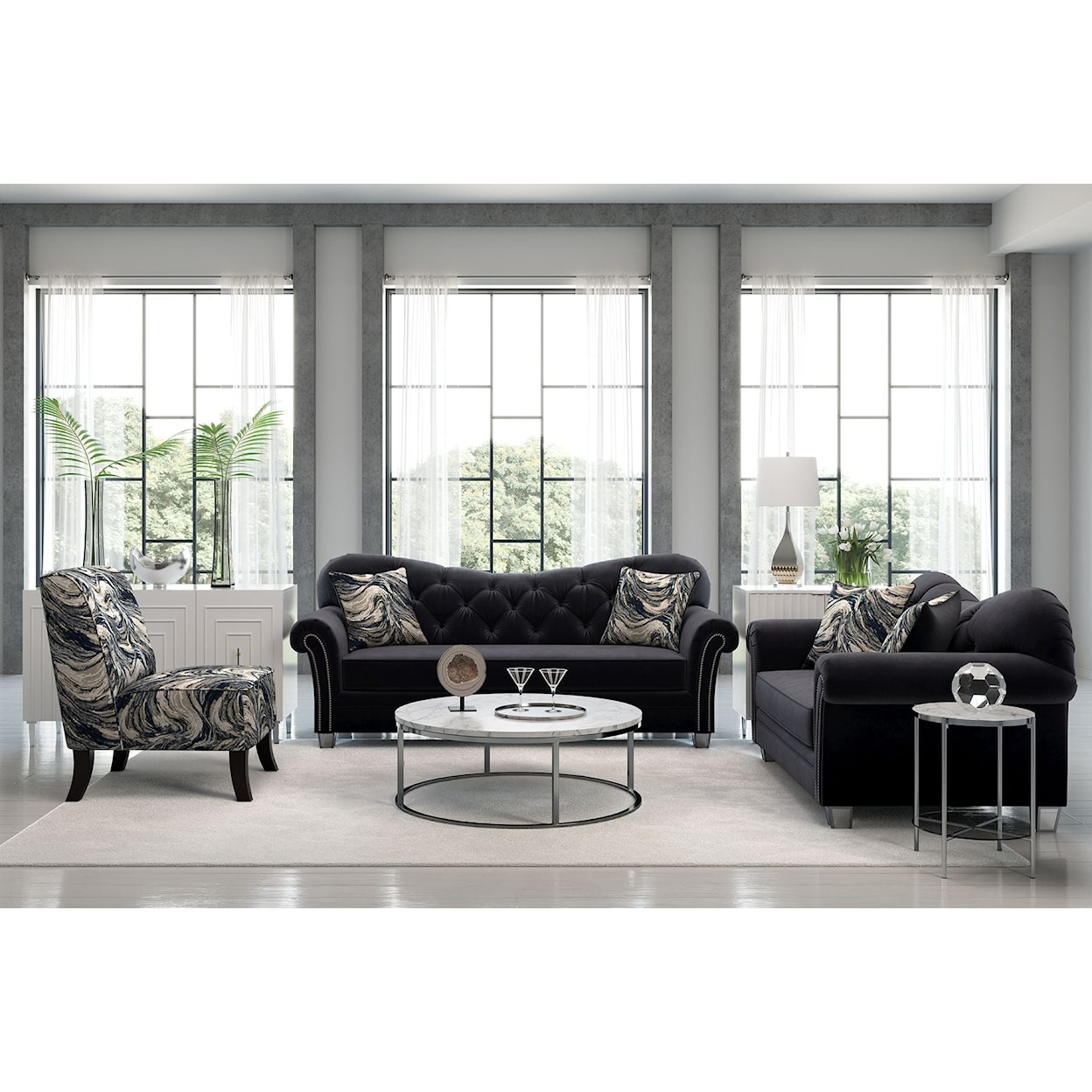 Hughes Furniture 8785 Sofa