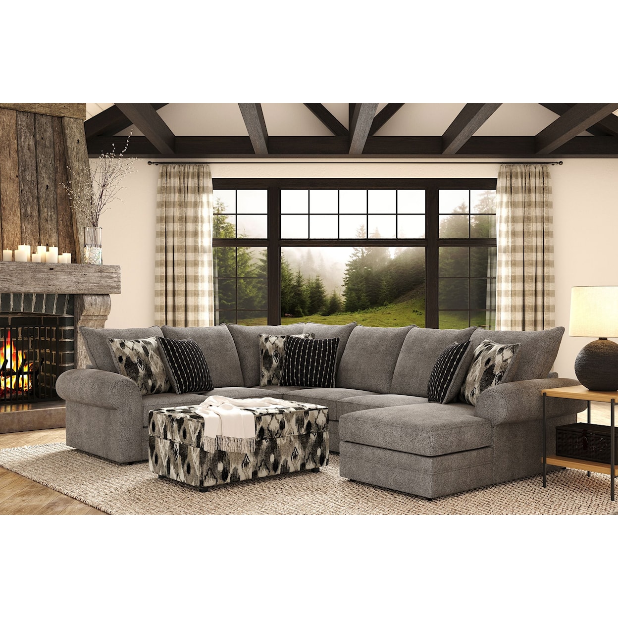 Hughes Furniture 9950 3-Piece Sectional
