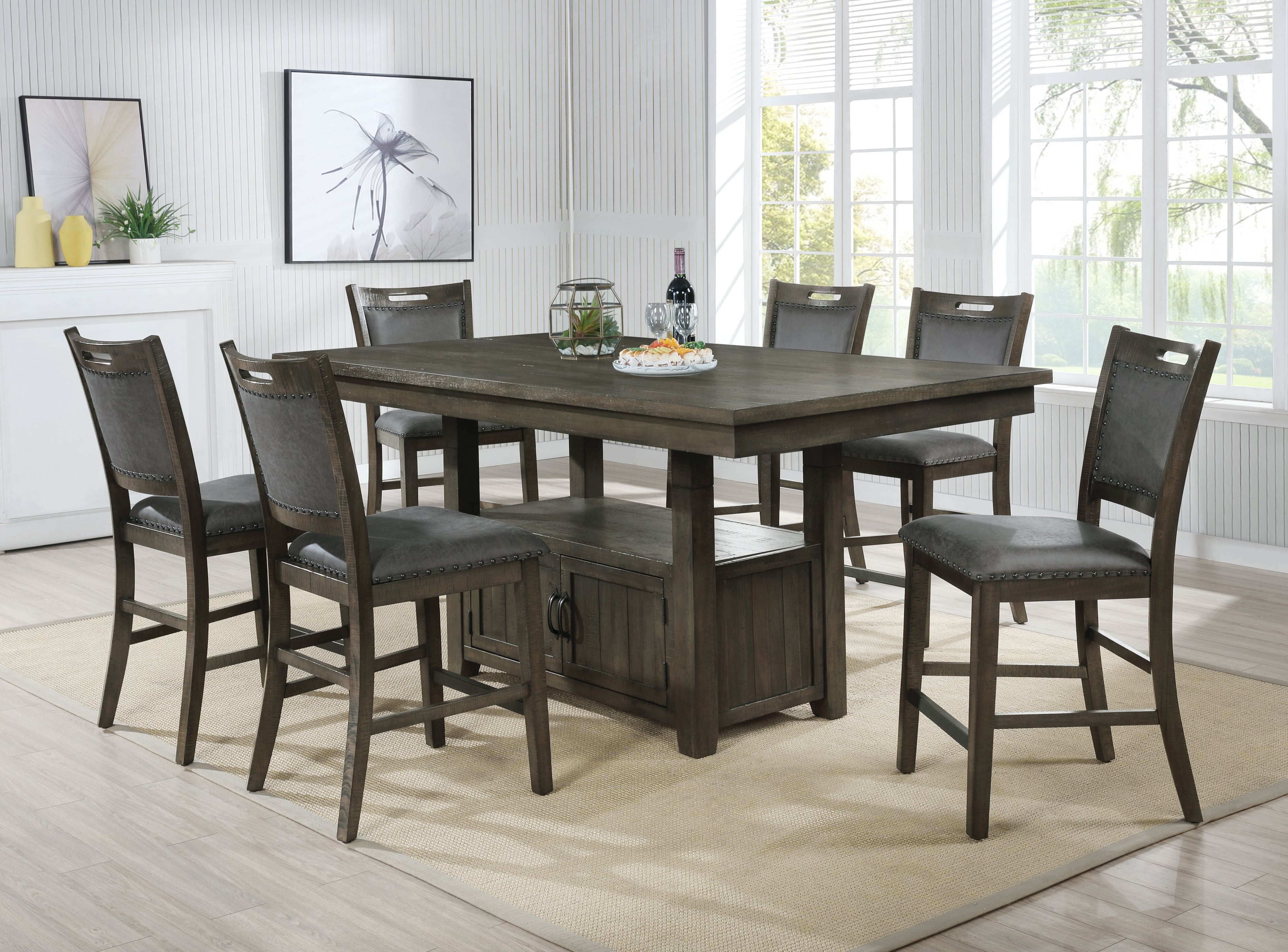 Pub style table discount with 6 chairs