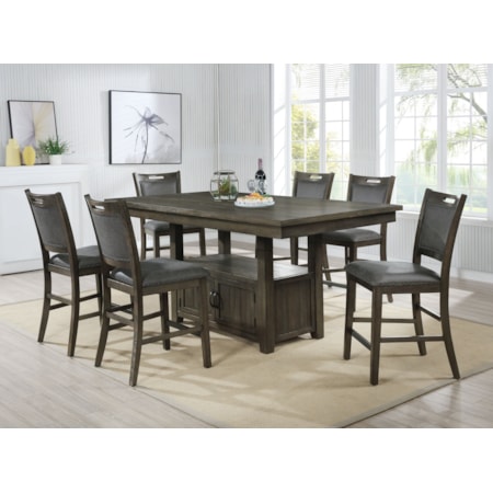 Pub Table & 6 Chairs