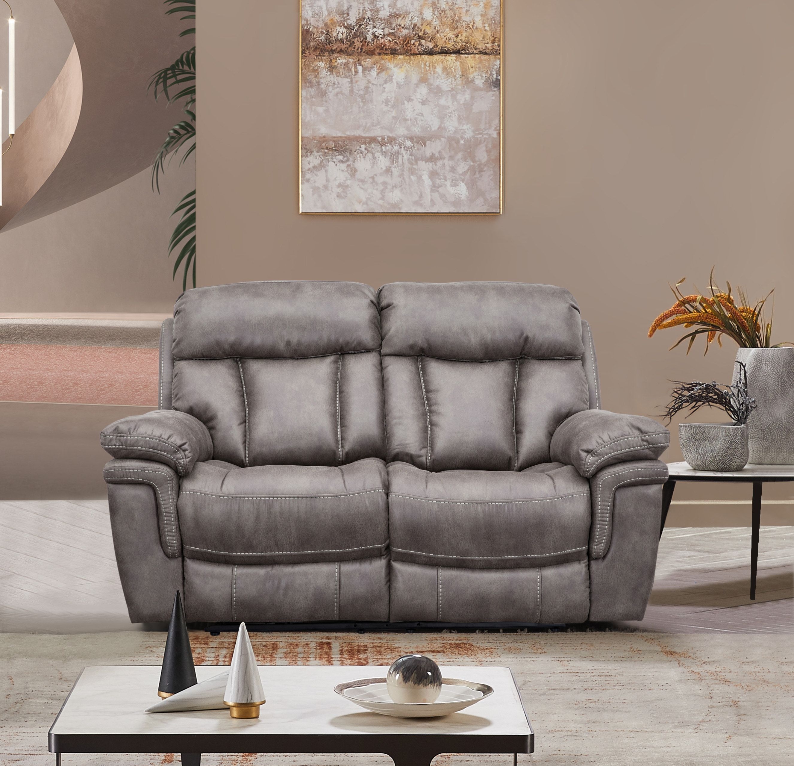 Wallhugger Console Reclining Loveseat
