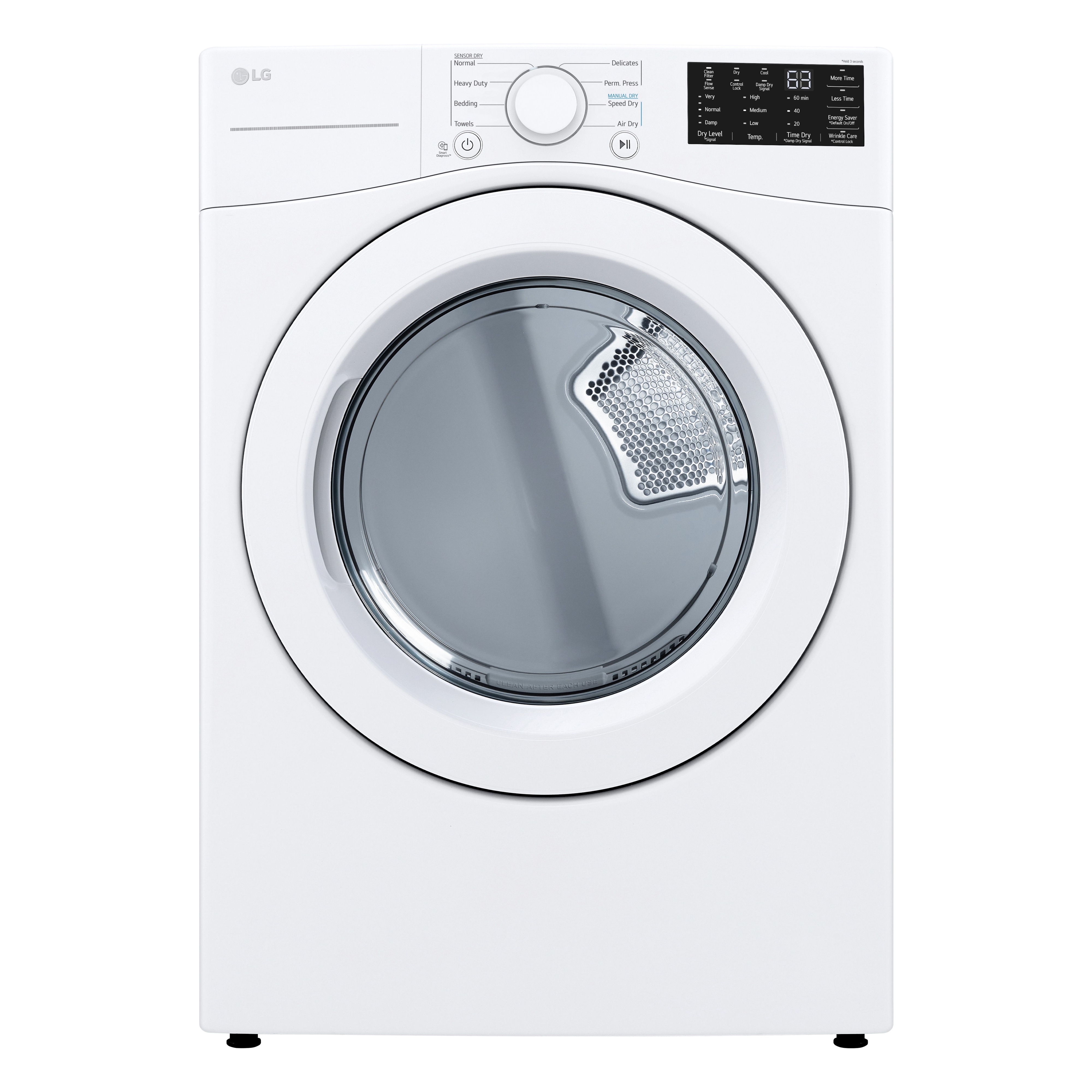 7.4 cu. ft. Front Load Electric Dryer- White