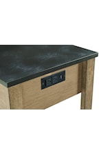 Progressive Furniture Breckenridge Chairside Table with USB Ports