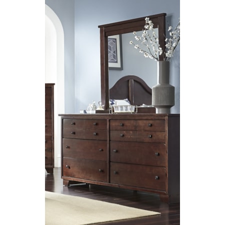 6-Drawer Dresser &amp; Mirror