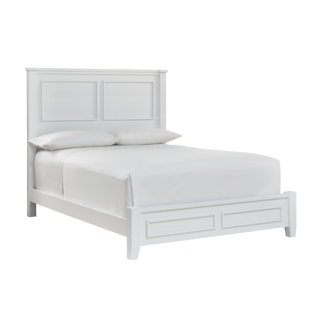 Queen Panel Bed with Low Profile Footboard