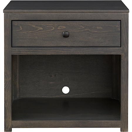 Transitional Single Drawer Nightstand