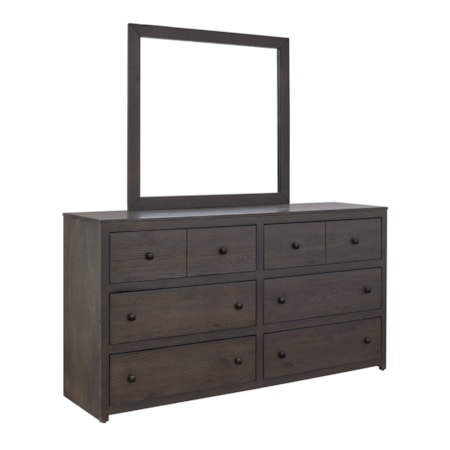 6-Drawer Dresser and Mirror