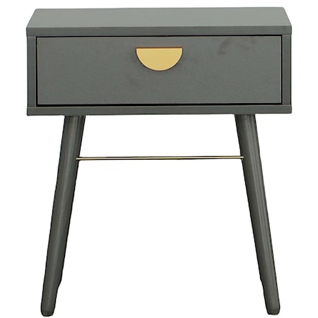 Contemporary 1-Drawer Nightstand