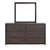Progressive Furniture Champion 6-Drawer Dresser and Mirror