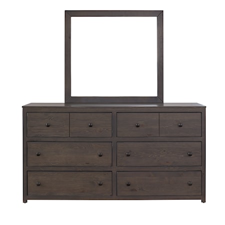 6-Drawer Dresser and Mirror